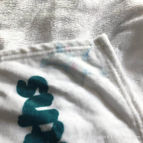 baby monthly milestone blanket  double sided
